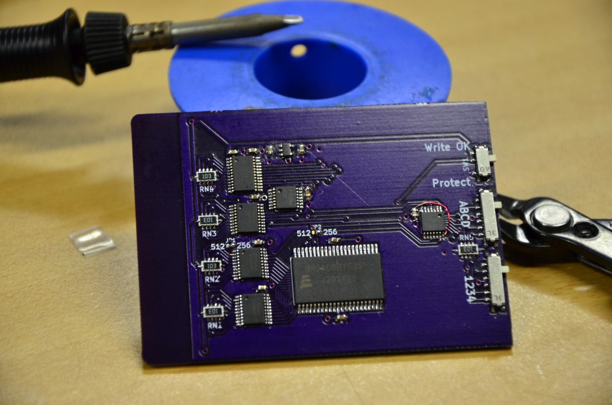 Custom-built multi-bank Roland M-256/M-512 memory cards